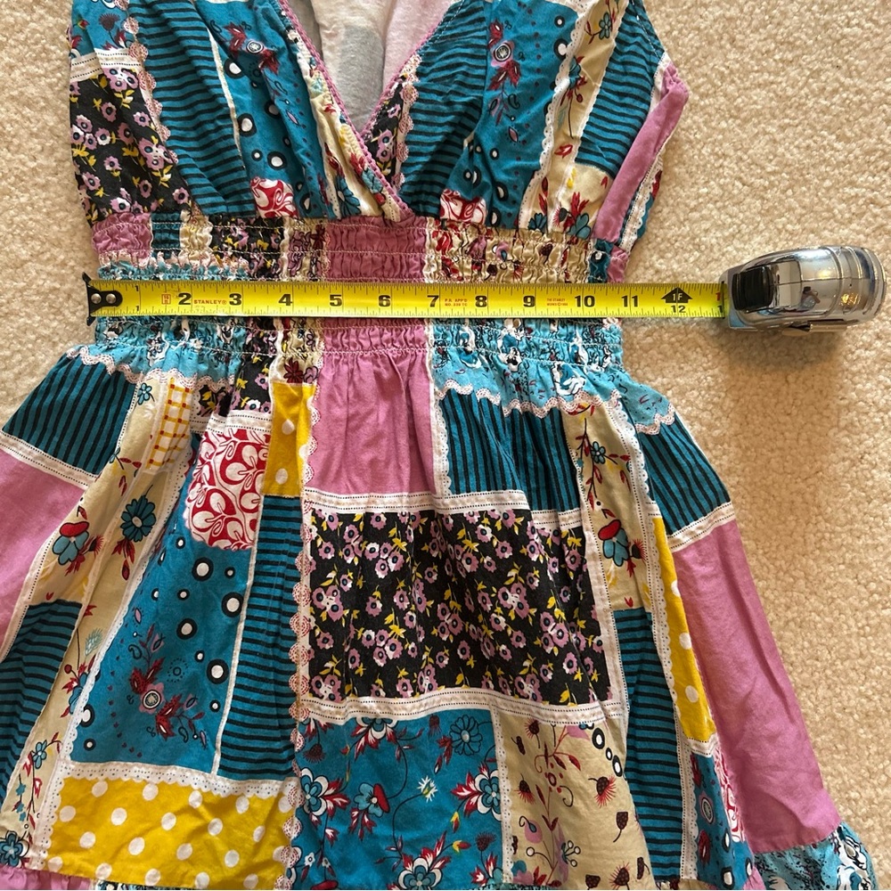 Pink Apple Patchwork High Waisted Lined Knee Leng… - image 6